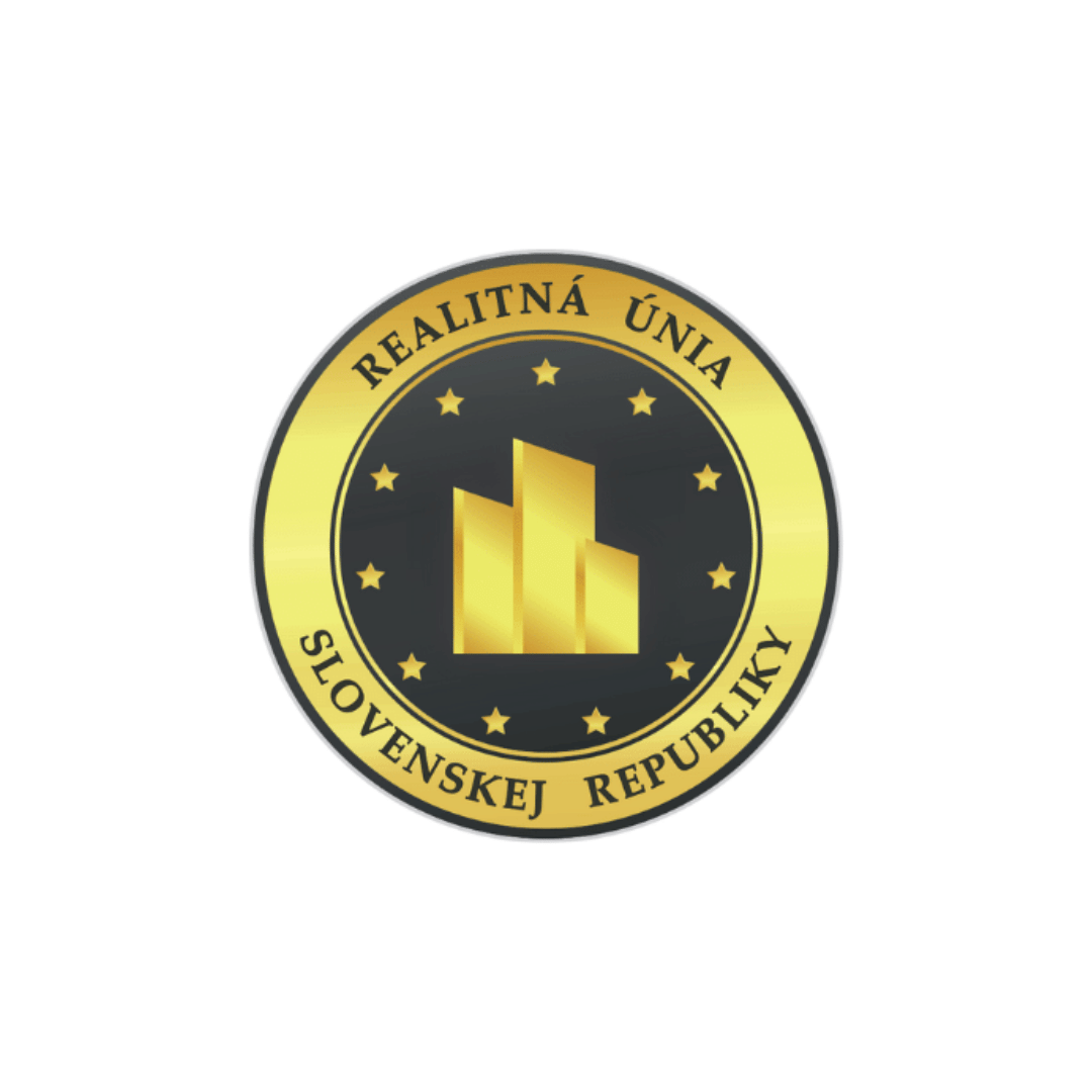 Logo Realitnej únie SR na vizitke a webe člena